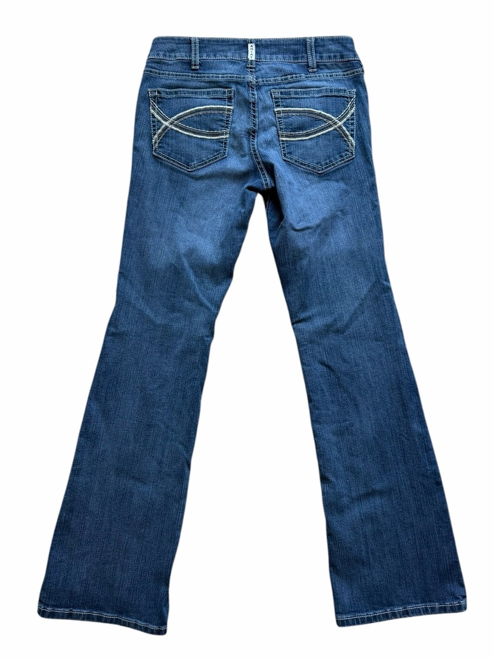 Ariat R.E.A.L Denim Mid Rise Bootcut Jeans Womens 30 Blue Stretch Fit Western - Picture 4 of 6